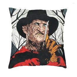 Pillow Horror Movie Character Cover 40 40cm Polyester Halloween Film Throw Case Home Decorative Bedding Sofa Pillowcase