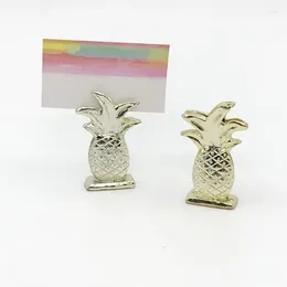 Party Favor 12PCS Gold Pineapple Place Card Holder Tropical Wedding Favors Ananas Table Guest Name Clips Drop