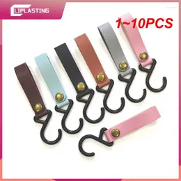 Hooks 1-10PCS Outdoor Camping S-Shaped Leather Hanging Triangle Storage Rack Shelf Keychain Portable Hangers