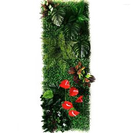 Decorative Flowers 15.74 47.2 Inch Artificial Flower Calla Lily Decoration Panel Vertical Hanging Fake Grass