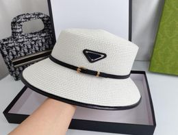 Grass Braid Hats Stylish Luxury Designer Caps Classic Brand Mens Womens Straw Bucket Hat Fashion Cap Letter Outdoor Sunhat High Qu4034748