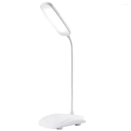 Table Lamps USB Desk Lamp Three Color Temperature Dimming Touch Learning Flexible Hose For Can Turn 360 Degrees