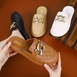 Slippers Women's Summer Fashion Wear Home Non-slip Waterproof Soft Bottom Pvc All-match Sandals Slides For Women