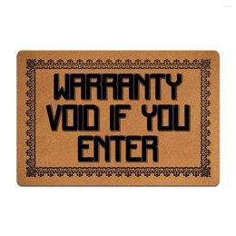 Carpets Funny Entrance Doormat Warranty Void If You Enter Door Mat Room Bedroom Balcony Anti-Slip Living Bedside Area Rugs