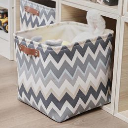 Laundry Bags Cotton Linen Folded Storage Box Home Bathroom Portable Finishing Sundries Basket Supplies Clothing