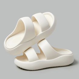 Thick Bottom Cloud Slipper Comfort Soft Sole Eva Platform Sandals Woman Summer Double Strap Non Slip Beach Slippers 240507