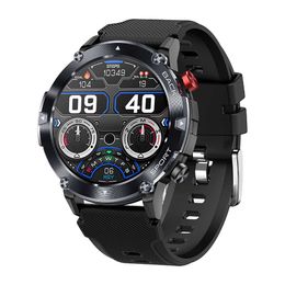 C21 Smart Watch New Round Screen Outdoor Three Defense Bluetooth Call hjärtfrekvens Blod Syre träning Stegmätare