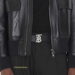 Designer Barbaroy belt fashion buckle genuine leather Mens Spring Summer New Product Classic Black Letter Silver Buckle Belt