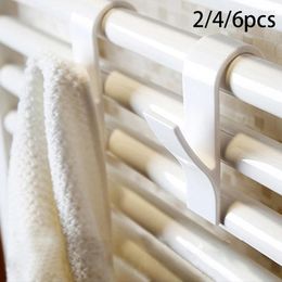 Hooks 2-6pcs Hangers For Heated Towel Multi-Purpose Radiator Coat Clothes Hanger Scarf Rack Bath Hook