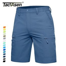 TACVASEN Summer Moisture Wicking Casual Shorts Mens Cargo Work Shorts Running Jogging Sports Bottoms Nylon Rip-Stop Short Pants 240513