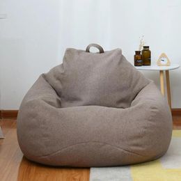 Chair Covers Useful Sofa Slipcover Breathable Easy To Care Lazy Cover Lounger Single-seat Pouf Puff Couch