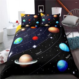 Bedding Sets Explore Mysteries Universe Pattern Duvet Cover Pillowcase Twin Double Full King Size Adult Kids Childen Boys Gifts