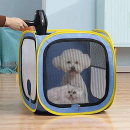 Cat Carriers 1pc Pet Drying Box Blowing Hair Dryer Cage Dogs Blow Grooming House Bag Dry Room Hands-Free System
