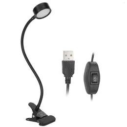 Table Lamps Clamp Lamp USB 360° Angle Adjustable Clip On Light Cold Light/Warm For Teacher Office Reading Students