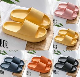 2024 Slippers for men women Solid Colour hots low soft blacks whites Silver Multi walking mens womens shoes trainers GAI 77