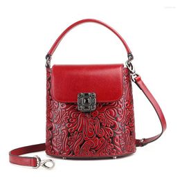 Bag Leather Handbag 2024 Hong Kong Style Retro Series