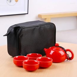 Teaware Sets Travel Tea Set One Pot Four Cups Promotion Commemorative Gift
