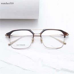 Optical Eyeglasses For Men Women Retro GMS 656 Designer Fashion Sheet Glasses Titanium Frame Detailed Elasticity Square Style Anti-Blue Light Lens Plate With