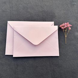 Gift Wrap 10pcs/lot Thickened Matte Pink Envelope 250g Kraft High-grade Envelopes For Wedding Invitation Business Postcard Packing