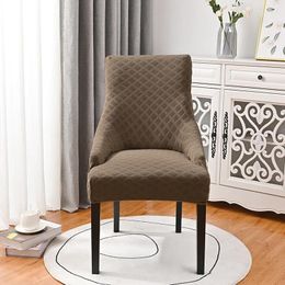 Chair Covers Jacquard Slipcover Adjustable Dining Room Seat Protector For Home Office Stool Stretch Cushion