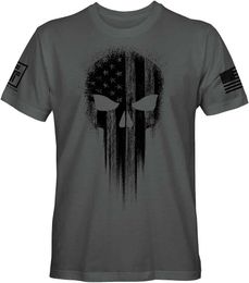 ts American military uniform American flag black skull patriotic mens clothing