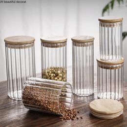 Storage Bottles Sealed Glass Tea Tin Transparent Food Grade Jar Household Kitchen Dried Fruit And Multigrain With Lid