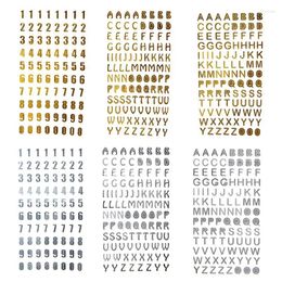 Window Stickers Digital Letter Number Tags DIY Decals For Notebook Decoration Paper Craft Scrapbooking