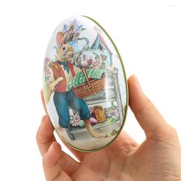 Storage Bottles 1PC Easter Eggs Iron Box Jewelry Receiver Home Decor Holiday Gift Accessories Crafts Containers