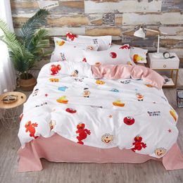Bedding Sets CHICIEVE Fashion Set Pure A/B Double-sided White And Red Simplicity Bed Sheet Quilt Cover Pillowcase 4pcs