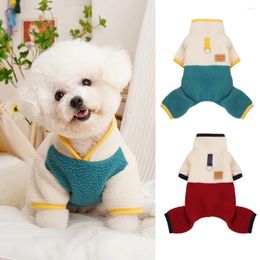 Dog Apparel Pet Clothes Winter Warm Jumpsuit Coat Soft Berber Fleece Puppy Clothing Outfit For Small Medium Dogs Chihuahua Yorkshire