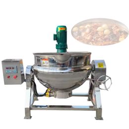 Sugar Caramel Food Steam Cooker Double Jacketed Cooker Mixer Kettle with Electric Steam Gas Heating