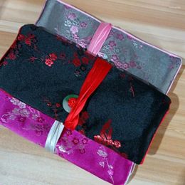 Storage Bags Custom Travel Portable Multi Zippered For Jewellery Cosmetics Drawstring Packaging Chinese Zip Roll Up Makeup Pouch