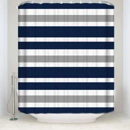 Shower Curtains Designs Navy Blue Gray And White Kids Bathroom Fabric Bath Teen Stripe Curtain