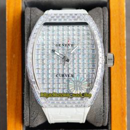 eternity Jewelry Iced Out Watches RRF V2 Upgrade version MEN'S COLLECTION V 45 T D NR Automatic Mechanical Gypsophila Big Diamond 243V