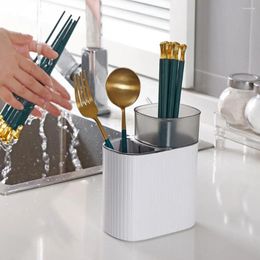 Hooks Chopstick Holder Detachable Utensil Storage Organiser Caddy Spoon Chopsticks Fork Drain Rack Basket Kitchen Gadget