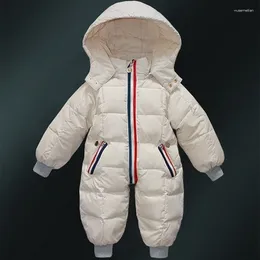 Clothing Sets Down Jacket Baby One Piece Children's Romper Jumpsuit Boys And Girls White Duck
