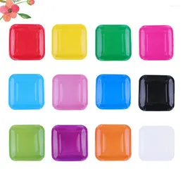 Disposable Dinnerware 50 Pcs Pizza Plates DIY Kids Accessory Interesting Paper Tray Colourful Handcraft Materials Child