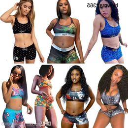 Women Swimwear Digital Letter Printing Two Piece Set Fabric Sexy Tight Fitting Print Comfortable Beach Breathability Swimsuits ggitys R6LO