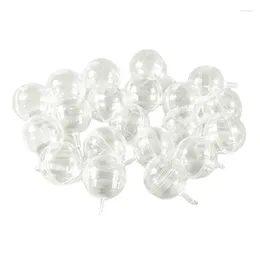 Baking Tools 20Pcs Clear Chocolate Bouquet Holder Round Candy Truffle Plastic Gift Box