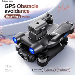 Drones S136 GPS Rc drone 4K high-definition dual camera professional 5G aerial photography obstacle avoidance brushless automatic return helicopter S24513