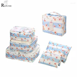 Storage Bags Twill Travel Bag Portable Women Cosmetic Luggage Organizer Packing Cube Clothing Toiletry Finishing Box