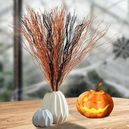 Decorative Flowers 10 Pcs Halloween Artificial Berry Stems Bouquet Thanksgiving Harvest Christmas Home Autumn Decor