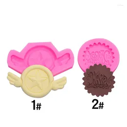 Baking Moulds Happy-Birthday Round Biscuit Chocolate Handmade Cake Mould A103