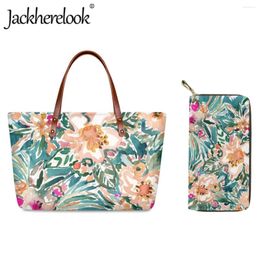 Evening Bags Jackherelook Women's Large Capacity Shopping Bag Bohemian Style Flower Print Handbags Soft Shoulder Female Customised