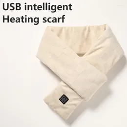 Blankets Multi Functional USB Charging Heating Scarf For Men And Women Universal Solid Color Cotton Electric Blanket