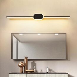 Wall Lamps Modern Lamp Luxury Bathroom Black White Aluminium LED Strip Mirror Simple Light