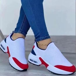 Casual Shoes 2024 Women Sandals Platform Solid Color Flats Ladies Breathable Wedges Walking Sneakers Zapatillas Mujer