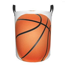 Laundry Bags Foldable Basket For Dirty Clothes Basketball Ball Storage Hamper Kids Baby Home Organiser