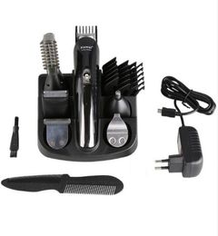 Kemei 100-240V kemei 5 in 1 electric shaver titanium clipper beard razor men styling tools shaving machine for barb1888642