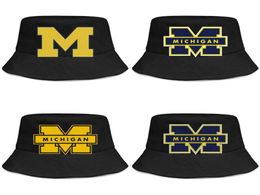 Michigan Wolverines football logo for men and women buckethat custom cute bucket baseballcap Mesh Logo6683983